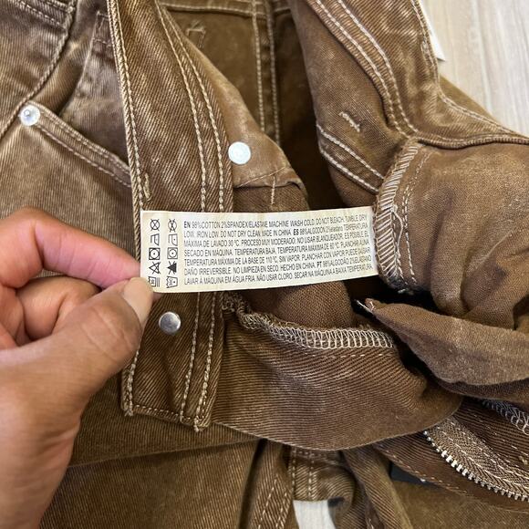 Forever 21 - Juniors Womens High Rise Flare Leg Brown Jean Size Small - Picture 10 of 11